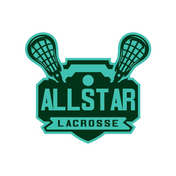 All stars Lacrosse Logo Template Thumbnail
